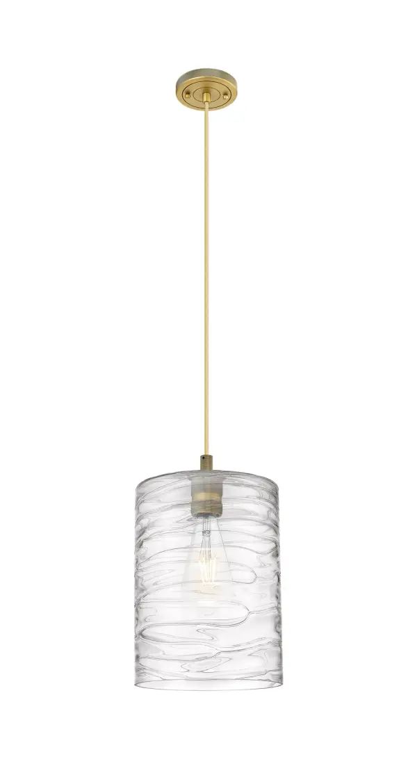 Details abound in the Crown Point Collection with an industrial take on modern sophistication. This stunning line of fixtures features cylindrical glass set in an updated restoration style frame with intricate knurling detail on the sockets, canopy, and finials.
