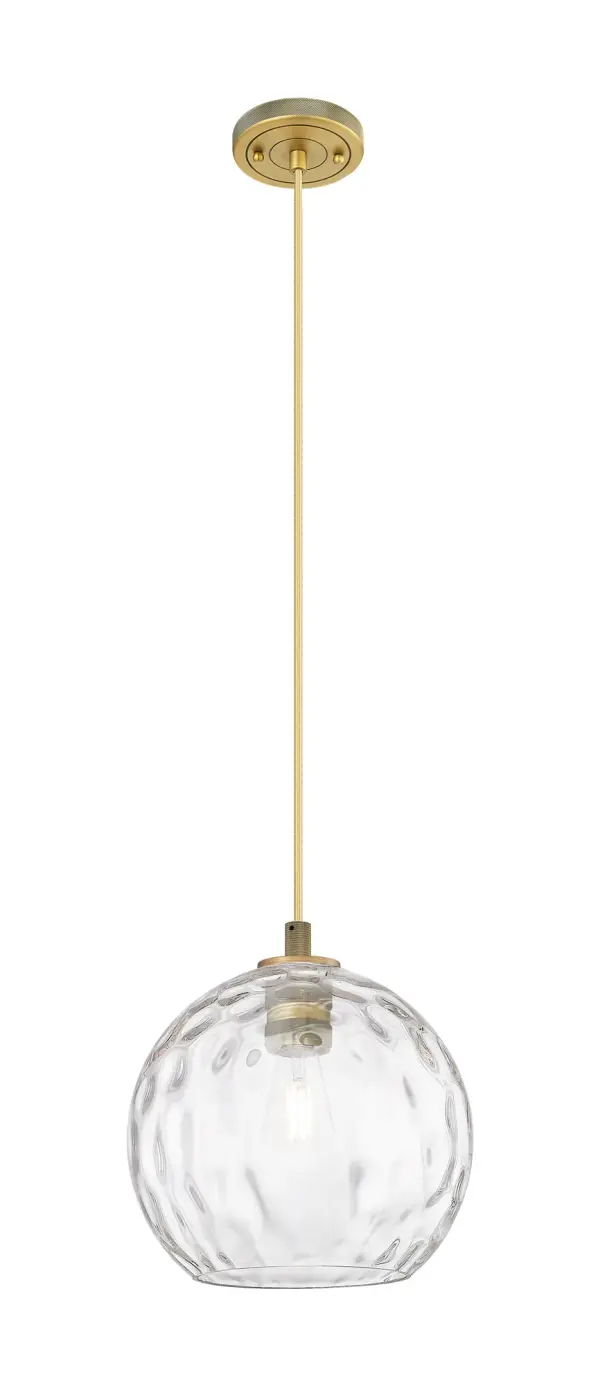 Details abound in the Crown Point Collection with an industrial take on modern sophistication. This stunning line of fixtures features cylindrical glass set in an updated restoration style frame with intricate knurling detail on the sockets, canopy, and finials.