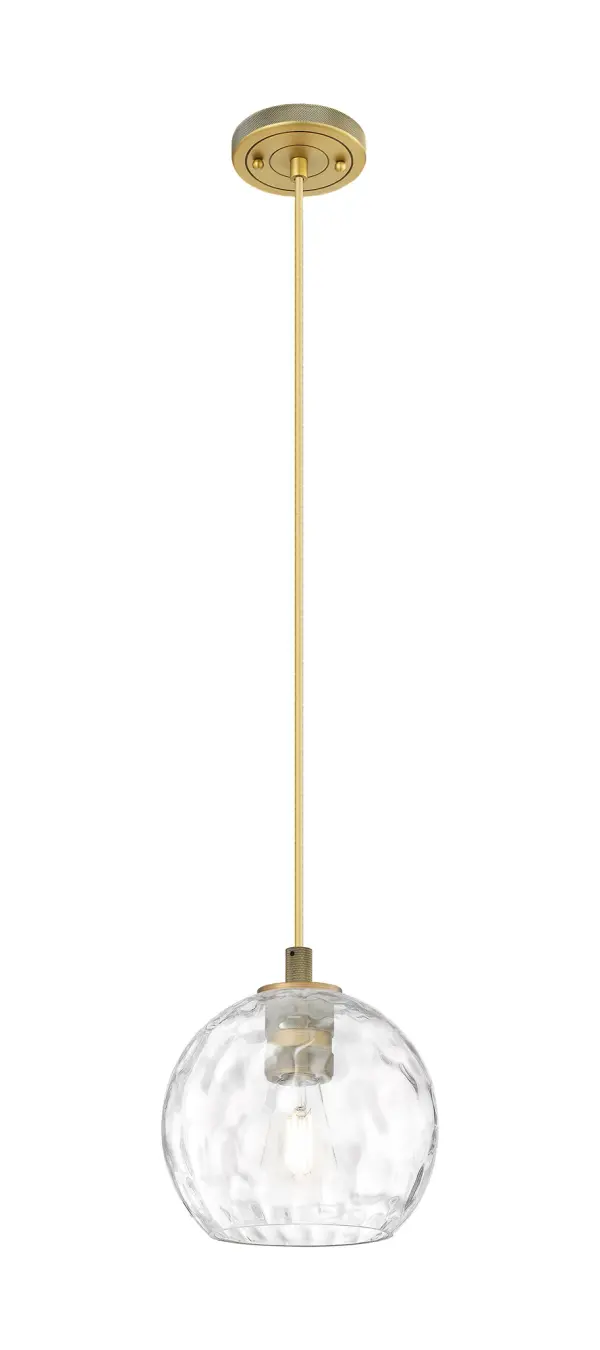 Details abound in the Crown Point Collection with an industrial take on modern sophistication. This stunning line of fixtures features cylindrical glass set in an updated restoration style frame with intricate knurling detail on the sockets, canopy, and finials.