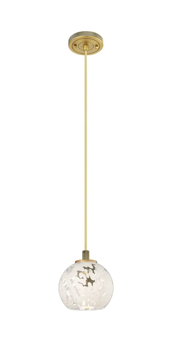 Details abound in the Crown Point Collection with an industrial take on modern sophistication. This stunning line of fixtures features cylindrical glass set in an updated restoration style frame with intricate knurling detail on the sockets, canopy, and finials.