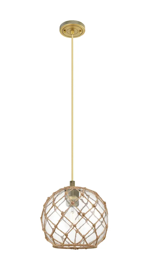 Details abound in the Crown Point Collection with an industrial take on modern sophistication. This stunning line of fixtures features cylindrical glass set in an updated restoration style frame with intricate knurling detail on the sockets, canopy, and finials.