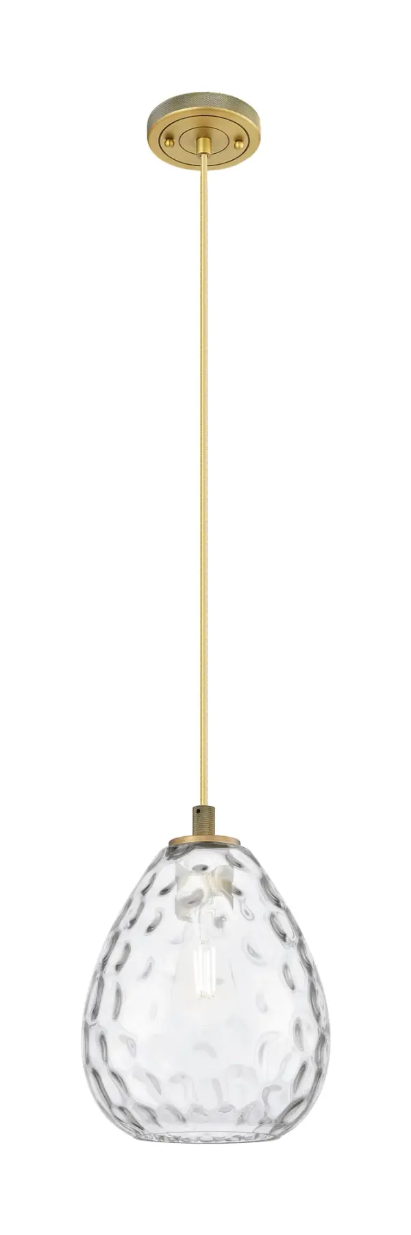 Details abound in the Crown Point Collection with an industrial take on modern sophistication. This stunning line of fixtures features cylindrical glass set in an updated restoration style frame with intricate knurling detail on the sockets, canopy, and finials.