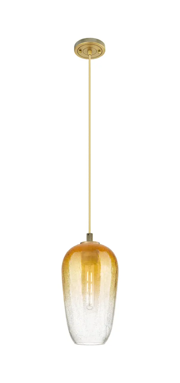 Details abound in the Crown Point Collection with an industrial take on modern sophistication. This stunning line of fixtures features cylindrical glass set in an updated restoration style frame with intricate knurling detail on the sockets, canopy, and finials.