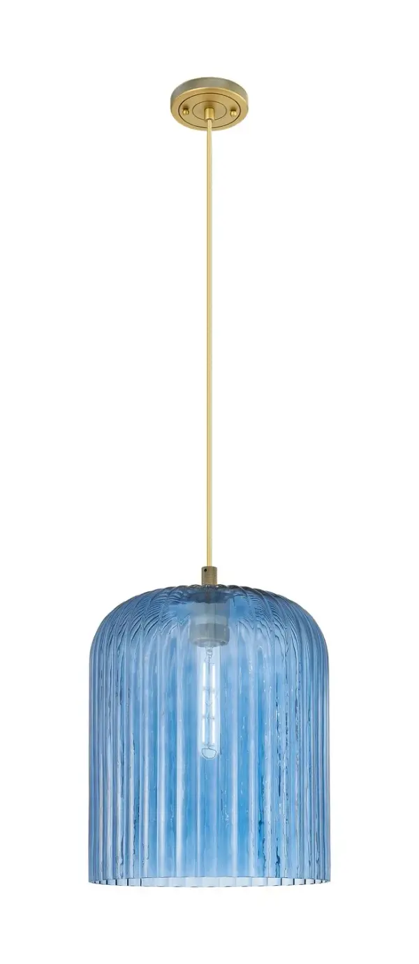 Details abound in the Crown Point Collection with an industrial take on modern sophistication. This stunning line of fixtures features cylindrical glass set in an updated restoration style frame with intricate knurling detail on the sockets, canopy, and finials.