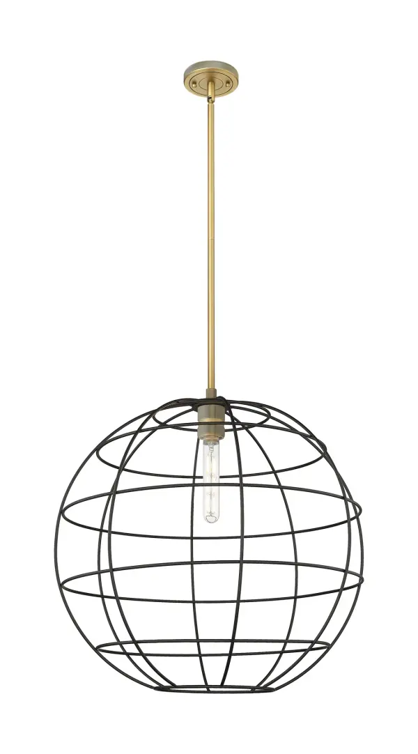 Details abound in the Crown Point Collection with an industrial take on modern sophistication. This stunning line of fixtures features cylindrical glass set in an updated restoration style frame with intricate knurling detail on the sockets, canopy, and finials.