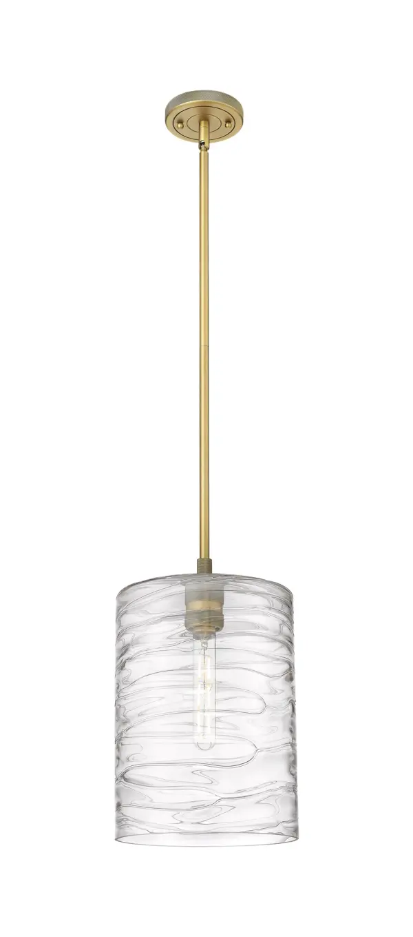 Details abound in the Crown Point Collection with an industrial take on modern sophistication. This stunning line of fixtures features cylindrical glass set in an updated restoration style frame with intricate knurling detail on the sockets, canopy, and finials.