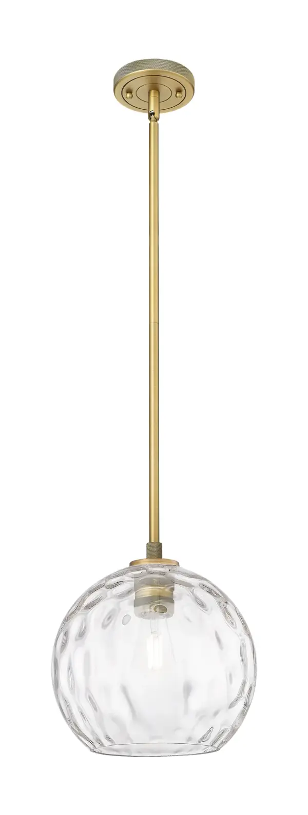 Details abound in the Crown Point Collection with an industrial take on modern sophistication. This stunning line of fixtures features cylindrical glass set in an updated restoration style frame with intricate knurling detail on the sockets, canopy, and finials.