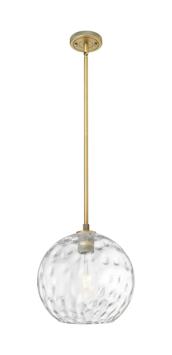 Details abound in the Crown Point Collection with an industrial take on modern sophistication. This stunning line of fixtures features cylindrical glass set in an updated restoration style frame with intricate knurling detail on the sockets, canopy, and finials.