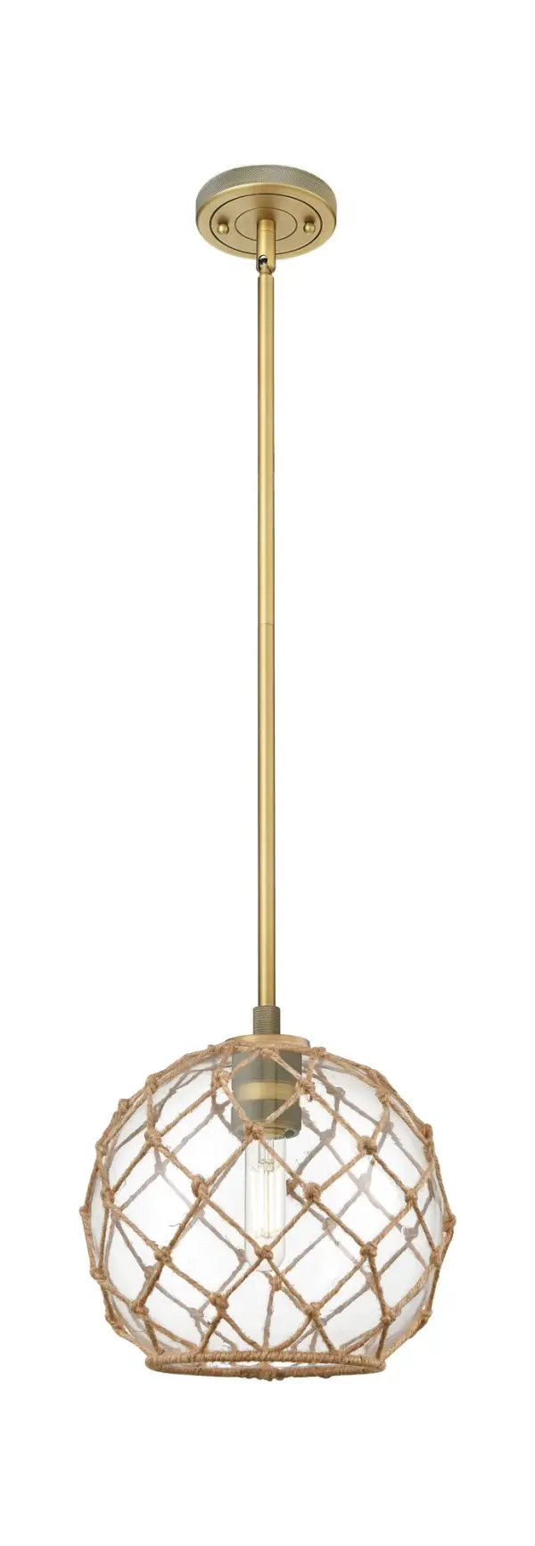 Details abound in the Crown Point Collection with an industrial take on modern sophistication. This stunning line of fixtures features cylindrical glass set in an updated restoration style frame with intricate knurling detail on the sockets, canopy, and finials.