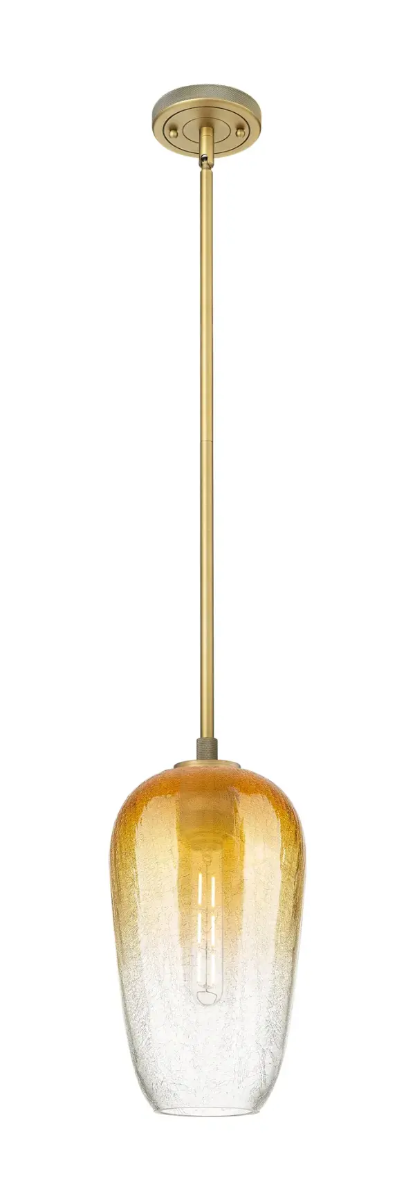 Details abound in the Crown Point Collection with an industrial take on modern sophistication. This stunning line of fixtures features cylindrical glass set in an updated restoration style frame with intricate knurling detail on the sockets, canopy, and finials.