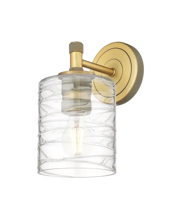 Details abound in the Crown Point Collection with an industrial take on modern sophistication. This stunning line of fixtures features cylindrical glass set in an updated restoration style frame with intricate knurling detail on the sockets, canopy, and finials. - alternate view