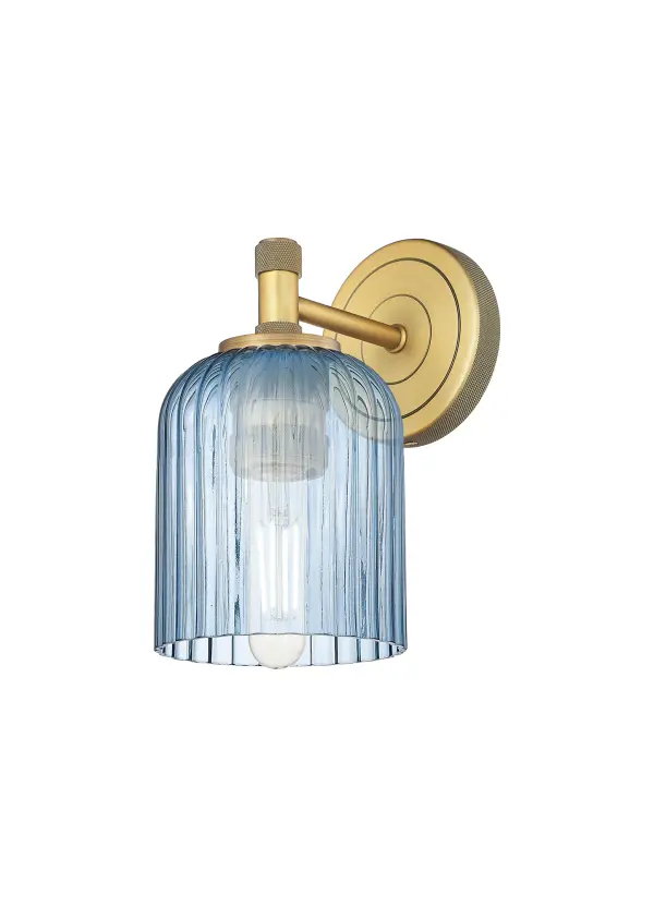 Details abound in the Crown Point Collection with an industrial take on modern sophistication. This stunning line of fixtures features cylindrical glass set in an updated restoration style frame with intricate knurling detail on the sockets, canopy, and finials. - alternate view