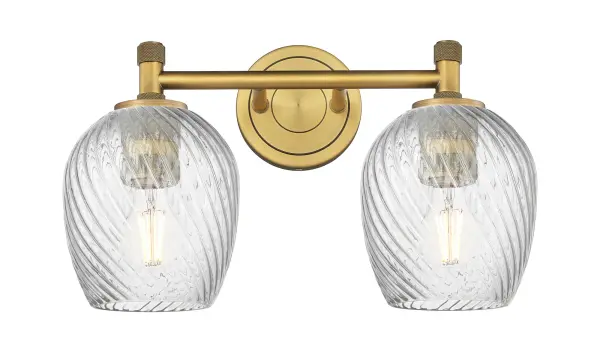 Details abound in the Crown Point Collection with an industrial take on modern sophistication. This stunning line of fixtures features cylindrical glass set in an updated restoration style frame with intricate knurling detail on the sockets, canopy, and finials. - alternate view