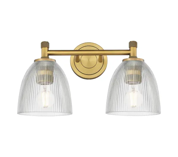 Details abound in the Crown Point Collection with an industrial take on modern sophistication. This stunning line of fixtures features cylindrical glass set in an updated restoration style frame with intricate knurling detail on the sockets, canopy, and finials. - alternate view