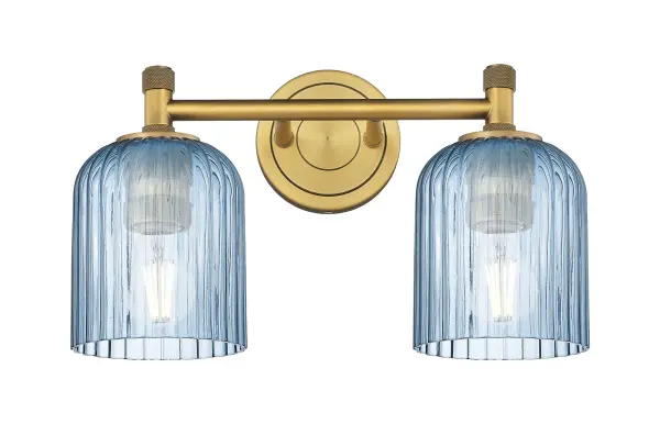 Details abound in the Crown Point Collection with an industrial take on modern sophistication. This stunning line of fixtures features cylindrical glass set in an updated restoration style frame with intricate knurling detail on the sockets, canopy, and finials. - alternate view