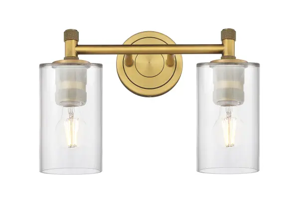 Details abound in the Crown Point Collection with an industrial take on modern sophistication. This stunning line of fixtures features cylindrical glass set in an updated restoration style frame with intricate knurling detail on the sockets, canopy, and finials. - alternate view