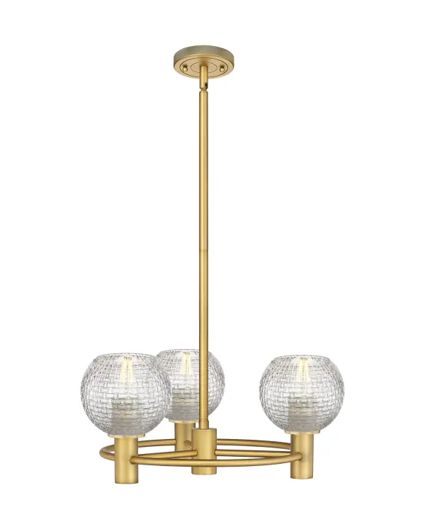 Details abound in the Crown Point Collection with an industrial take on modern sophistication. This stunning line of fixtures features cylindrical glass set in an updated restoration style frame with intricate knurling detail on the sockets, canopy, and finials.