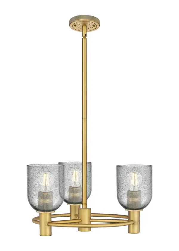 Details abound in the Crown Point Collection with an industrial take on modern sophistication. This stunning line of fixtures features cylindrical glass set in an updated restoration style frame with intricate knurling detail on the sockets, canopy, and finials.