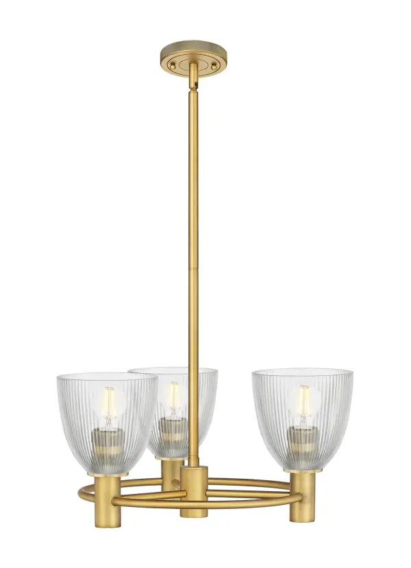 Details abound in the Crown Point Collection with an industrial take on modern sophistication. This stunning line of fixtures features cylindrical glass set in an updated restoration style frame with intricate knurling detail on the sockets, canopy, and finials.