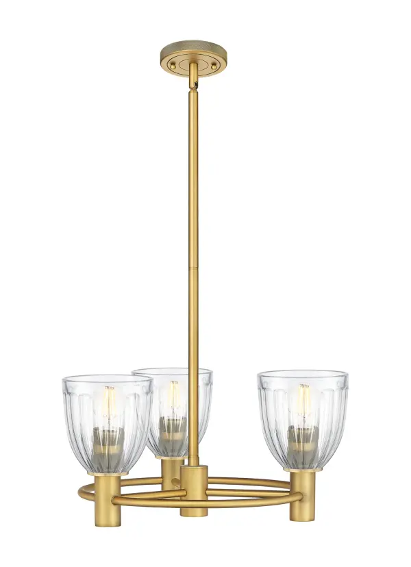 Details abound in the Crown Point Collection with an industrial take on modern sophistication. This stunning line of fixtures features cylindrical glass set in an updated restoration style frame with intricate knurling detail on the sockets, canopy, and finials.