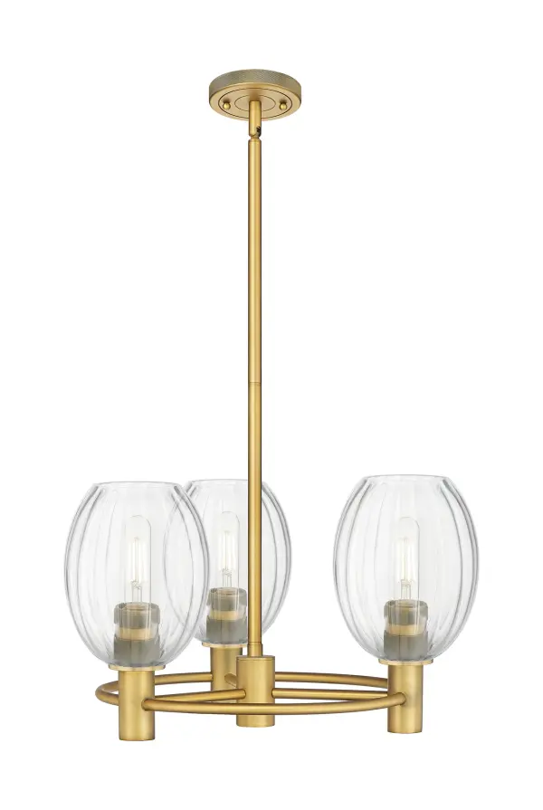 Details abound in the Crown Point Collection with an industrial take on modern sophistication. This stunning line of fixtures features cylindrical glass set in an updated restoration style frame with intricate knurling detail on the sockets, canopy, and finials.