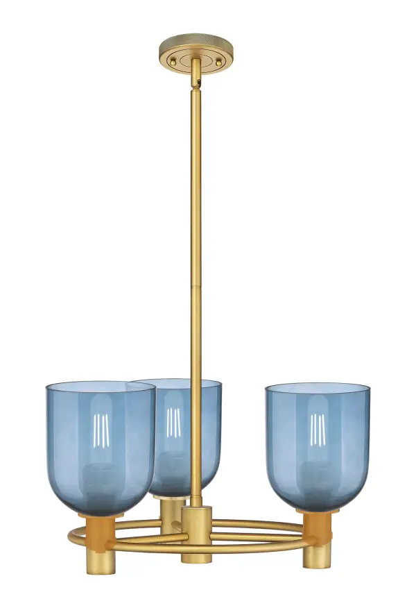 Details abound in the Crown Point Collection with an industrial take on modern sophistication. This stunning line of fixtures features cylindrical glass set in an updated restoration style frame with intricate knurling detail on the sockets, canopy, and finials.