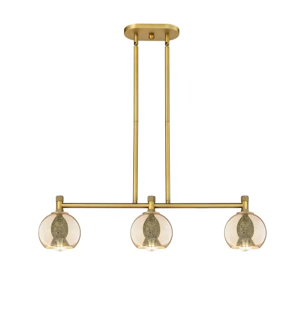 Details abound in the Crown Point Collection with an industrial take on modern sophistication. This stunning line of fixtures features cylindrical glass set in an updated restoration style frame with intricate knurling detail on the sockets, canopy, and finials.