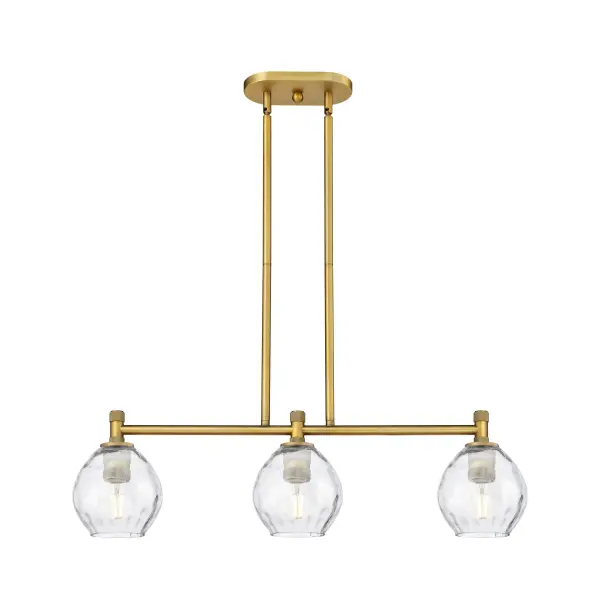 Details abound in the Crown Point Collection with an industrial take on modern sophistication. This stunning line of fixtures features cylindrical glass set in an updated restoration style frame with intricate knurling detail on the sockets, canopy, and finials.
