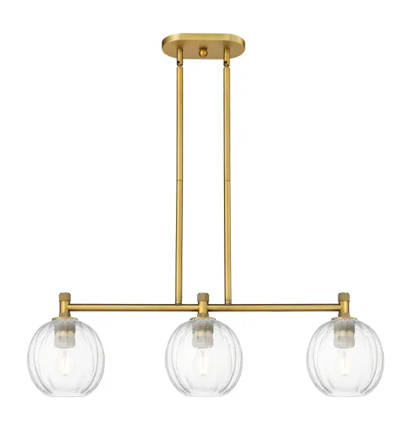 Details abound in the Crown Point Collection with an industrial take on modern sophistication. This stunning line of fixtures features cylindrical glass set in an updated restoration style frame with intricate knurling detail on the sockets, canopy, and finials.