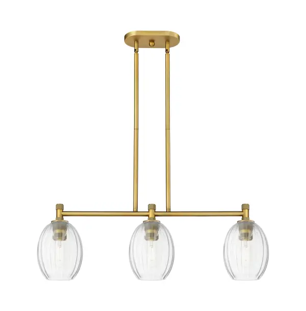 Details abound in the Crown Point Collection with an industrial take on modern sophistication. This stunning line of fixtures features cylindrical glass set in an updated restoration style frame with intricate knurling detail on the sockets, canopy, and finials.