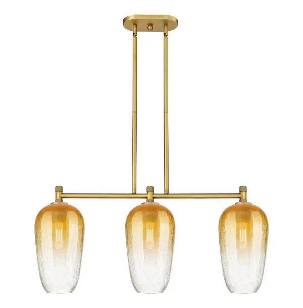 Details abound in the Crown Point Collection with an industrial take on modern sophistication. This stunning line of fixtures features cylindrical glass set in an updated restoration style frame with intricate knurling detail on the sockets, canopy, and finials.