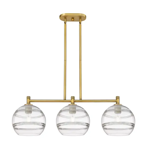 Details abound in the Crown Point Collection with an industrial take on modern sophistication. This stunning line of fixtures features cylindrical glass set in an updated restoration style frame with intricate knurling detail on the sockets, canopy, and finials.