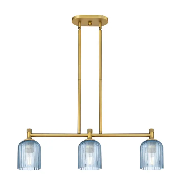 Details abound in the Crown Point Collection with an industrial take on modern sophistication. This stunning line of fixtures features cylindrical glass set in an updated restoration style frame with intricate knurling detail on the sockets, canopy, and finials.