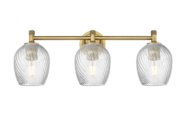 Details abound in the Crown Point Collection with an industrial take on modern sophistication. This stunning line of fixtures features cylindrical glass set in an updated restoration style frame with intricate knurling detail on the sockets, canopy, and finials. - alternate view