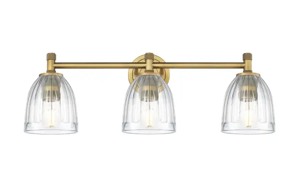 Details abound in the Crown Point Collection with an industrial take on modern sophistication. This stunning line of fixtures features cylindrical glass set in an updated restoration style frame with intricate knurling detail on the sockets, canopy, and finials.