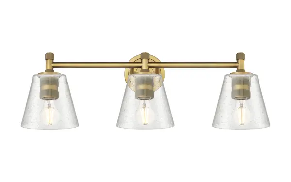 Details abound in the Crown Point Collection with an industrial take on modern sophistication. This stunning line of fixtures features cylindrical glass set in an updated restoration style frame with intricate knurling detail on the sockets, canopy, and finials.