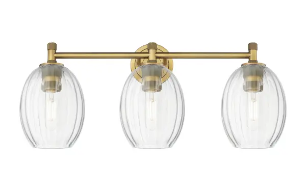 Details abound in the Crown Point Collection with an industrial take on modern sophistication. This stunning line of fixtures features cylindrical glass set in an updated restoration style frame with intricate knurling detail on the sockets, canopy, and finials.
