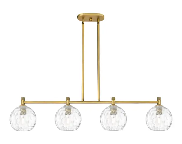 Details abound in the Crown Point Collection with an industrial take on modern sophistication. This stunning line of fixtures features cylindrical glass set in an updated restoration style frame with intricate knurling detail on the sockets, canopy, and finials.