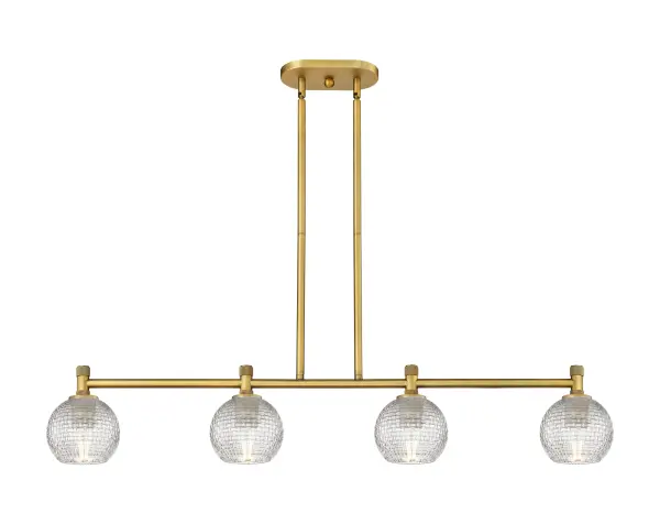Details abound in the Crown Point Collection with an industrial take on modern sophistication. This stunning line of fixtures features cylindrical glass set in an updated restoration style frame with intricate knurling detail on the sockets, canopy, and finials.