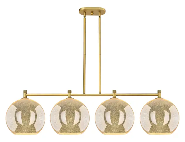 Details abound in the Crown Point Collection with an industrial take on modern sophistication. This stunning line of fixtures features cylindrical glass set in an updated restoration style frame with intricate knurling detail on the sockets, canopy, and finials.