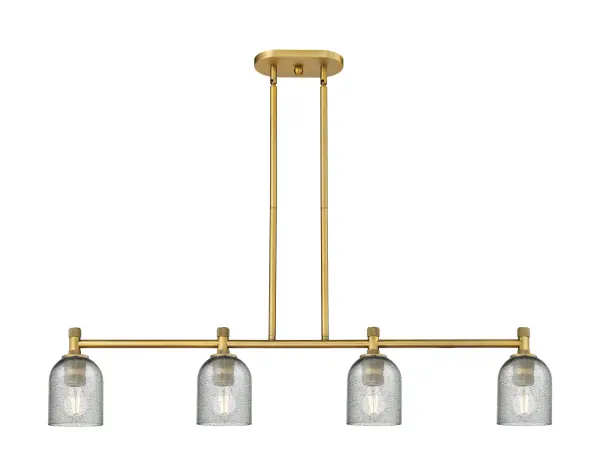 Details abound in the Crown Point Collection with an industrial take on modern sophistication. This stunning line of fixtures features cylindrical glass set in an updated restoration style frame with intricate knurling detail on the sockets, canopy, and finials.