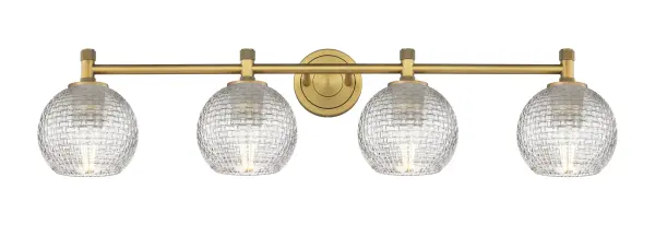 Details abound in the Crown Point Collection with an industrial take on modern sophistication. This stunning line of fixtures features cylindrical glass set in an updated restoration style frame with intricate knurling detail on the sockets, canopy, and finials. - alternate view
