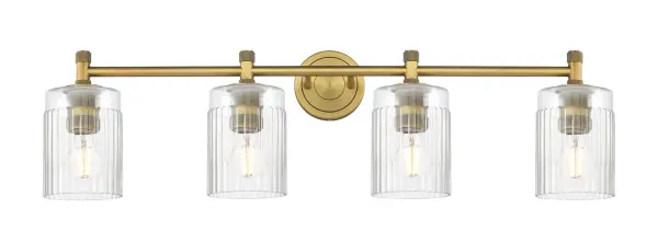 Details abound in the Crown Point Collection with an industrial take on modern sophistication. This stunning line of fixtures features cylindrical glass set in an updated restoration style frame with intricate knurling detail on the sockets, canopy, and finials.