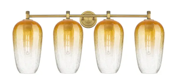 Details abound in the Crown Point Collection with an industrial take on modern sophistication. This stunning line of fixtures features cylindrical glass set in an updated restoration style frame with intricate knurling detail on the sockets, canopy, and finials. - alternate view