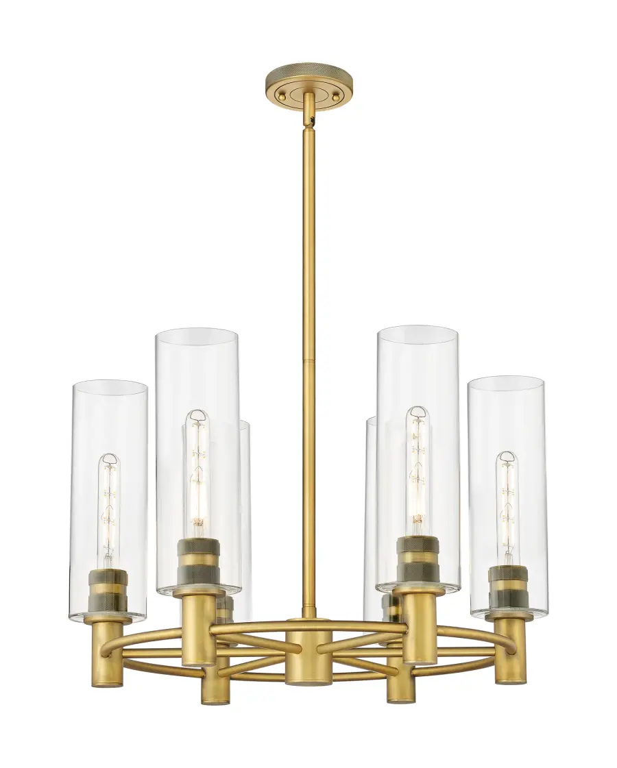 Crown Point - Brushed Brass - Chandelier - Image 1