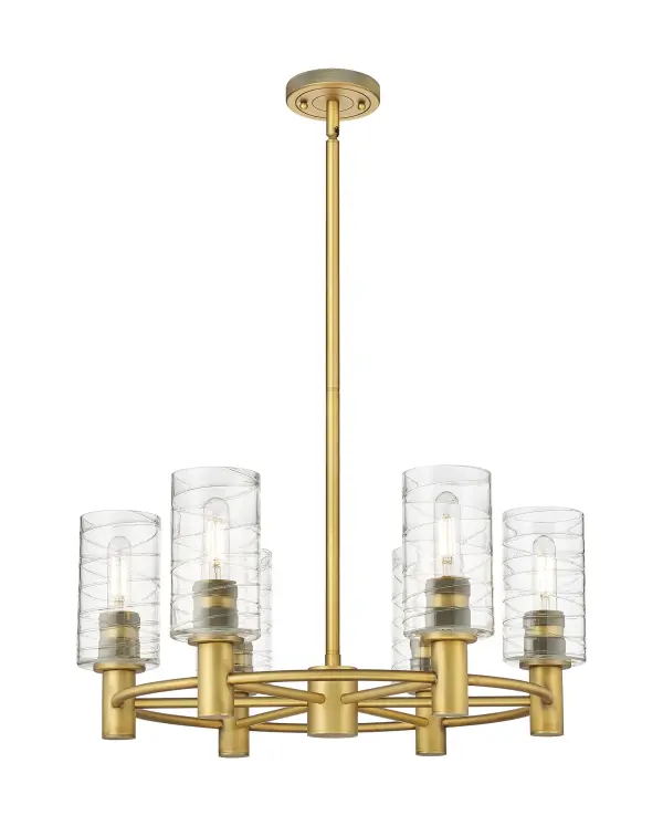 Crown Point - Brushed Brass - Chandelier - Image 1
