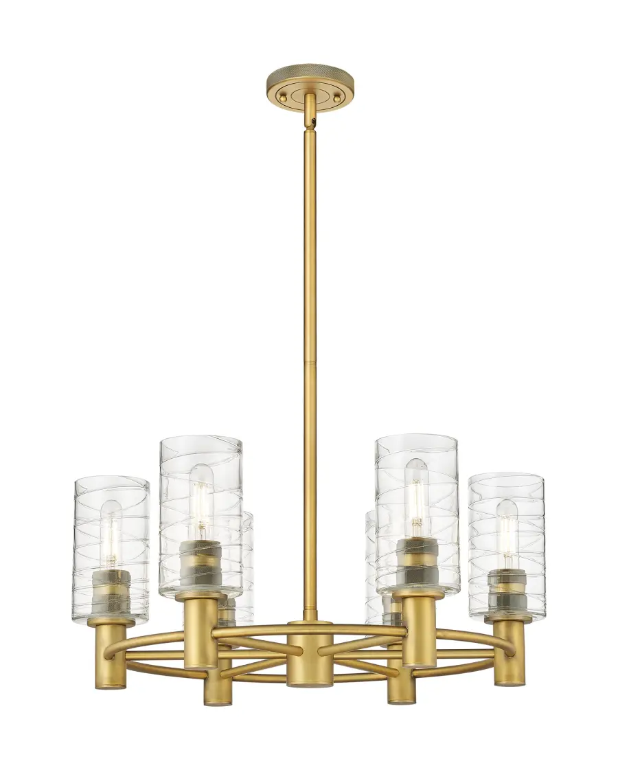 Crown Point - Brushed Brass - Chandelier - Image 1