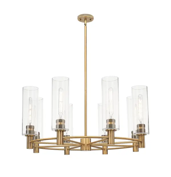 Crown Point - Brushed Brass - Chandelier - Image 1