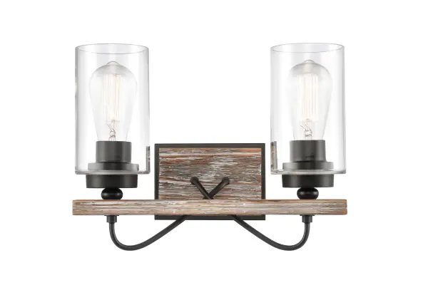 The fixtures in the Paladin Collection deliver charming modern farmhouse design.  The hand carved wood detail creates a natural feel that enhances the distinctive look of the collection.