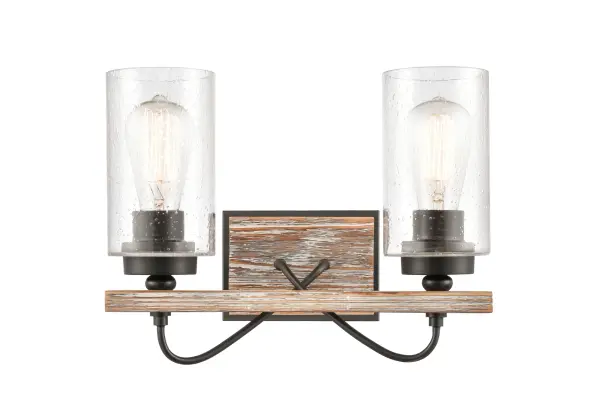The fixtures in the Paladin Collection deliver charming modern farmhouse design.  The hand carved wood detail creates a natural feel that enhances the distinctive look of the collection.